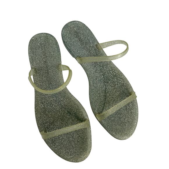 Stuart Weitzman Sawyer Glitter Jelly Sandals Size 9‎ - Picture 5 of 10